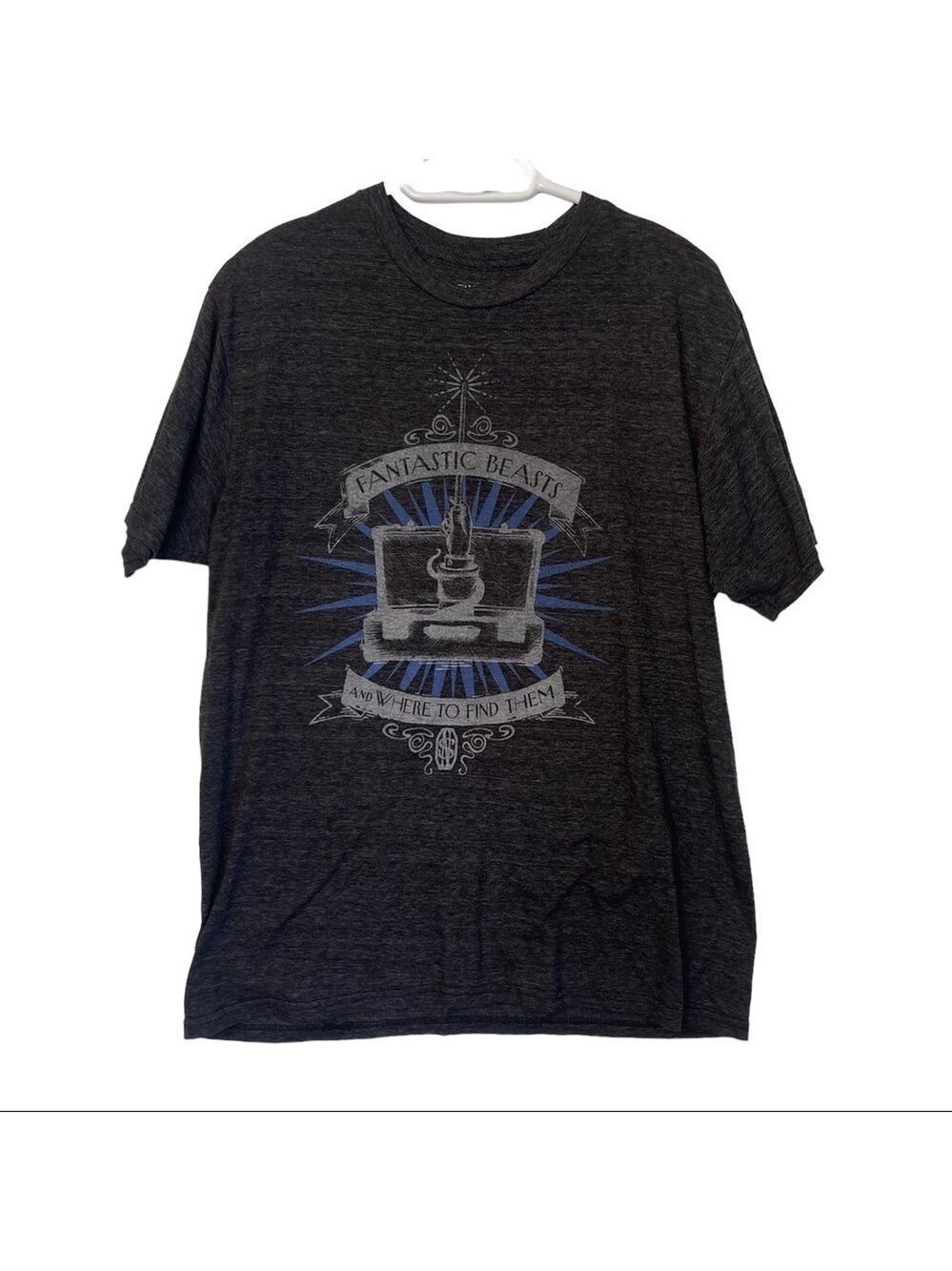 Fantastic Beasts Unisex Grey Fantastic Beast Short Sleeved Movie Harry P…
